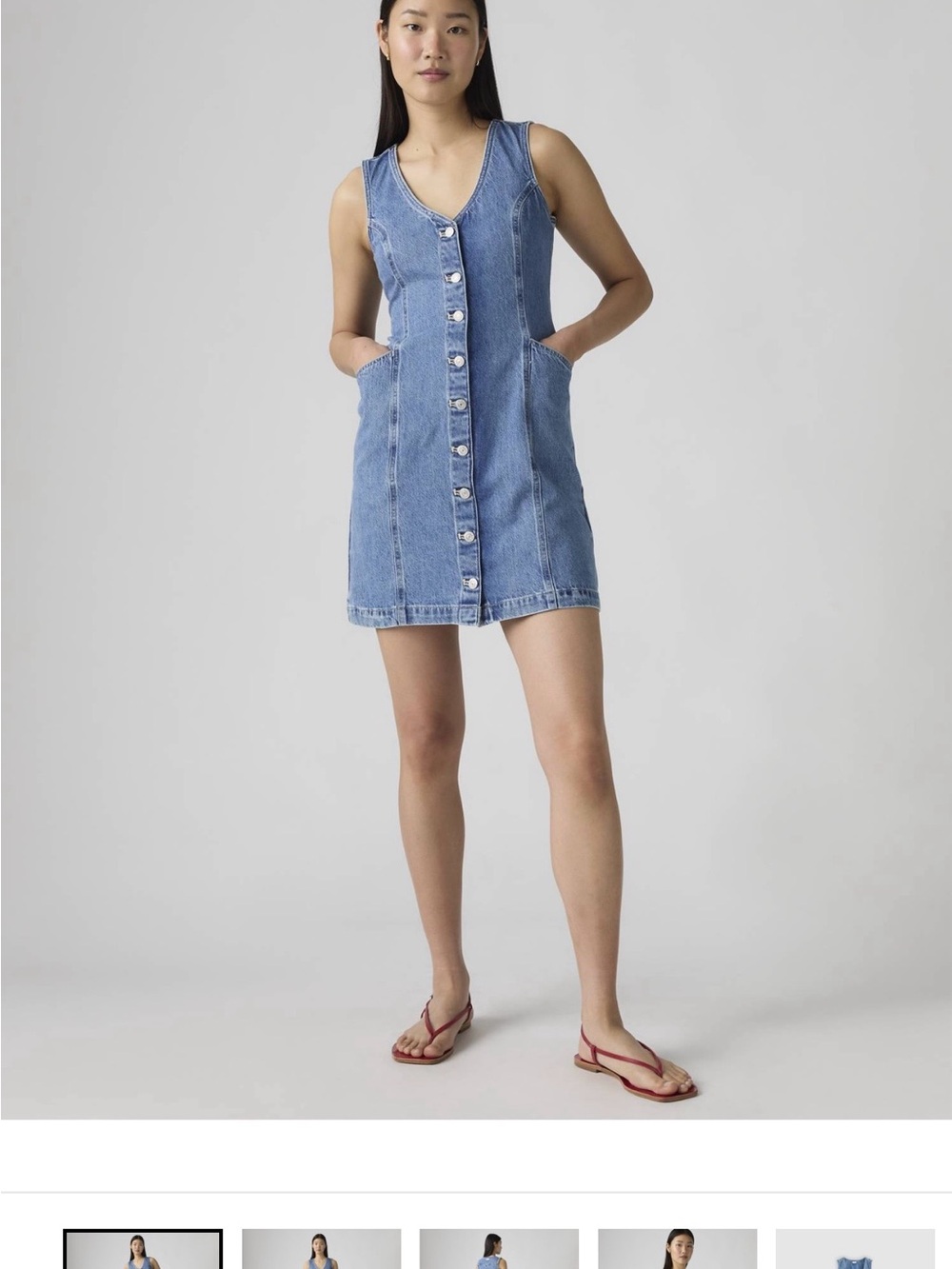 NWT Levi’s Vianna Vest Mini Dress